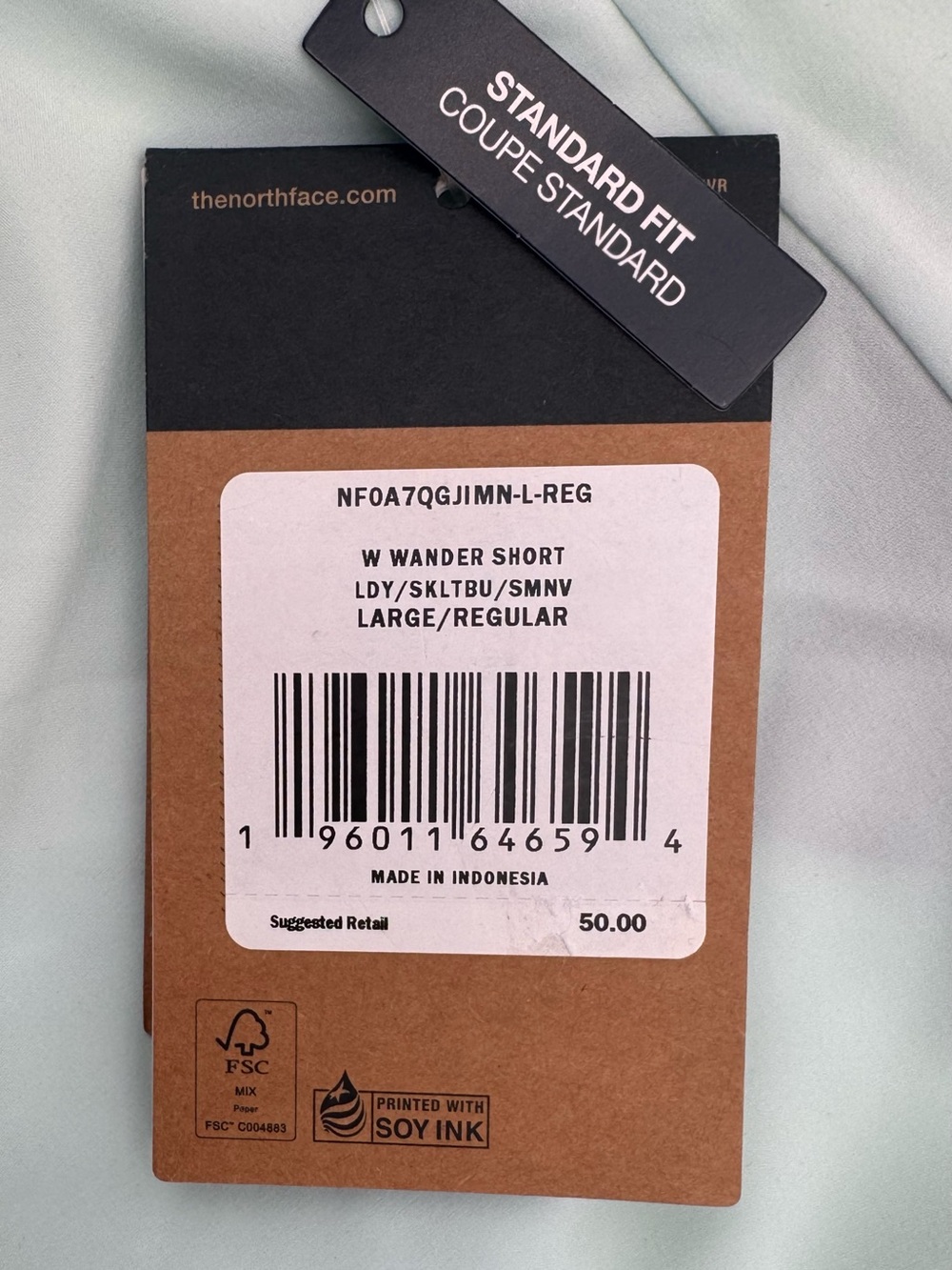 The North Face Wander Shorts Womens Large Colorblock Neon Running Athletic NWT - Picture 4 of 12